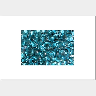 Blue Glass Stones Posters and Art